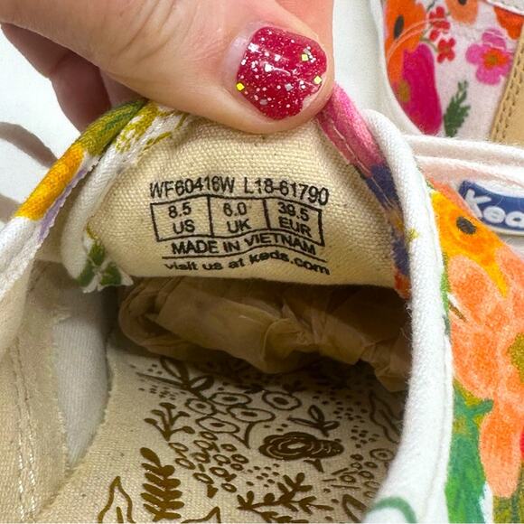 Ked’s x Rigle Paper Company Iconic Champion Sneaker Botanical Print - Picture 10 of 12